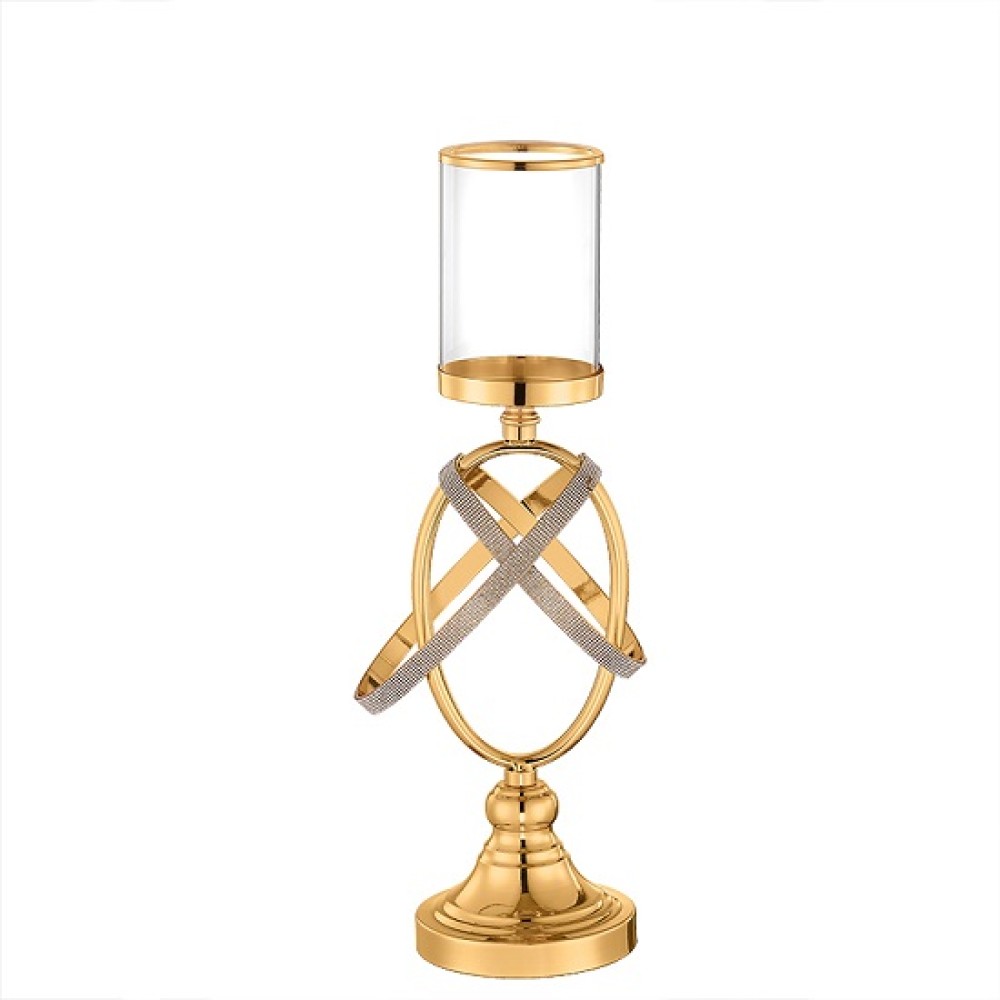 CANDLE HOLDER NVK-25011 12Χ50CM GOLD